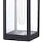 Vaxcel Kinzie 1 Light Dusk to Dawn Black Outdoor Wall Lantern Clear Glass T0566 - alternate 6